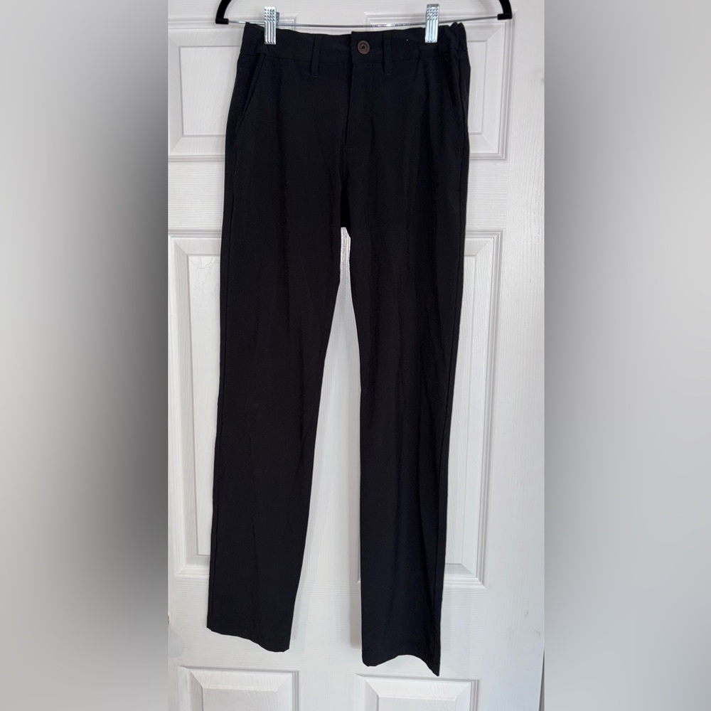 abercrombie kids Black performance chino Dress Pants size 13/14 long